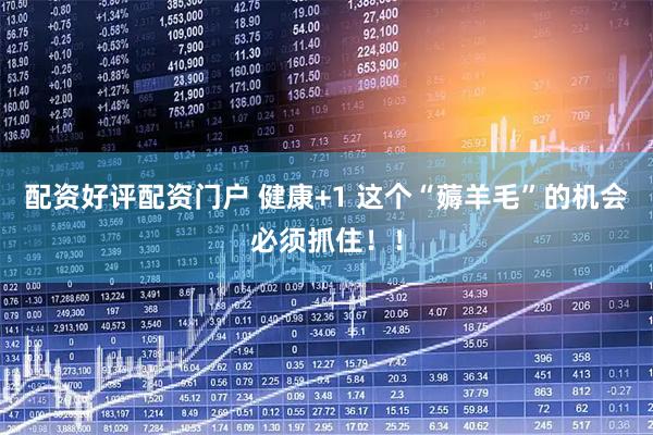 配资好评配资门户 健康+1 这个“薅羊毛”的机会必须抓住！！